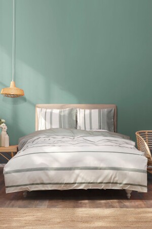 Vetro Khaki Double Yarn Dyed Bettbezug-Set 200. 21. 01. 0262 - Karaca Home