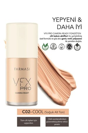 Vfx Pro Camera Ready Foundation C02 30 ml - Farmasi