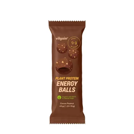 Vilgain Plant Protein Energy Balls BIO Cocoa Peanut (45 g) - Vilgain
