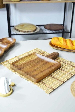 Vilma - Square Presentation Service with Acacia Holding - Sepetçibaba