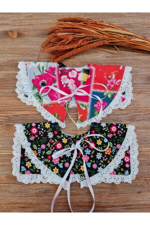 Vintage 2-Piece Collar - (Scallop Detailed Collar) KCGM10331 - KÜÇÜĞÜM BUTİK