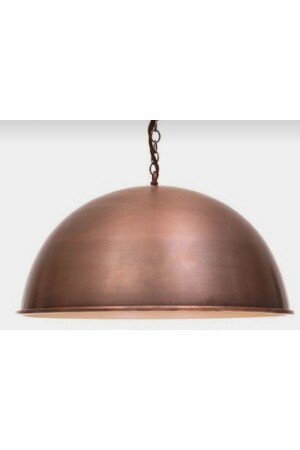 Vintage Copper Brushed Metal Pendant Lamp Rustic Retro Chandelier 40 Cm Cap MYL002816 - demet habek mylights
