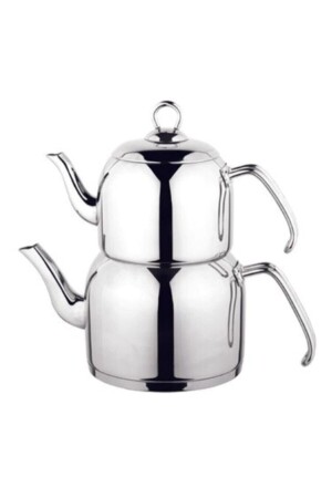 Violet Plain Medium Size Steel Handle Teapot altas0085 - Özkent