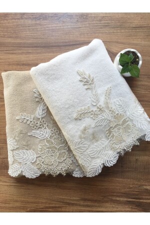 Violettes Samthandtuch-Set CBVİO - Çeyiz Bahçesi