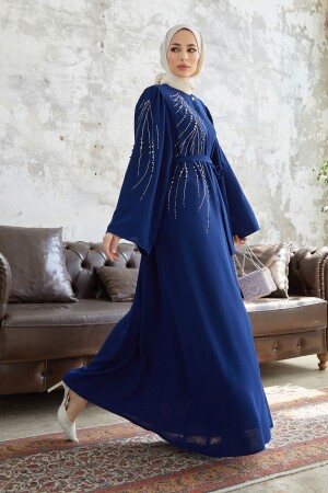 Viona Stone Abaya - Indigo - Vavinor