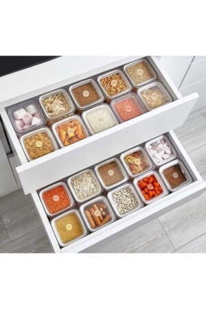 Vipahmet New Vacuumed Square Storage Container Set of 5 VP-260 - Vip Ahmet