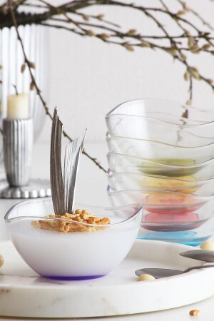 Vira Colorful Base 6-Piece Medium Bowl LV-VIR261 PT068FC - Lav