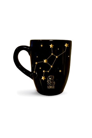 Virgo Black Mug with Star Map - Zodiac coffee mug mug cup coffee cup KUP155 - Vivas