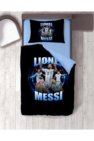 Vita Desing Messi 3D-gedrucktes Einzelbettbezug-Set MESS2010030 - hediyevita