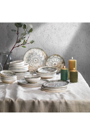 Vita Dinnerware Set 24 Pieces-green 1S7620-01001-YSL01 - Schafer