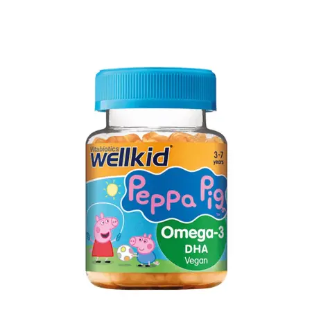 Vitabiotics Wellkid Peppa Pig Omega-3 DHA (30 Gummies, Orange) - Vitabiotics
