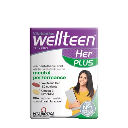 Vitabiotics Wellteen Her Plus (56 Tablets) - Vitabiotics