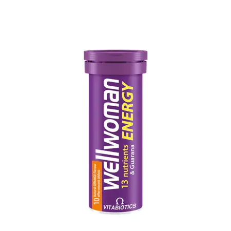 Vitabiotics Wellwoman Energy (10 Effervescent Tablets, Orange) - Vitabiotics