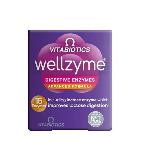 Vitabiotics Wellzyme Digestive Enzymes Advanced Formula (60 Capsules) - Vitabiotics
