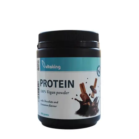 Vitaking 100% Vegan Protein powder (400 g, Chocolate Cinnamon) - Vitaking