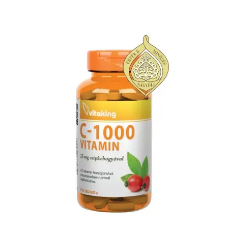 Vitaking C-1000 mg with Rosehip 25mg (100 Tablets) - Vitaking