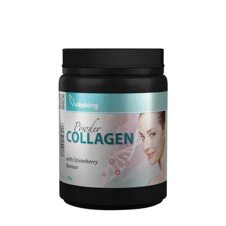 Vitaking Collagen Powder (330 g, Strawberry Pouch) - Vitaking