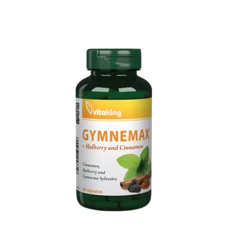 Vitaking Gymnemax + Mulberry and Cinnamon 750 mg (60 Capsules) - Vitaking