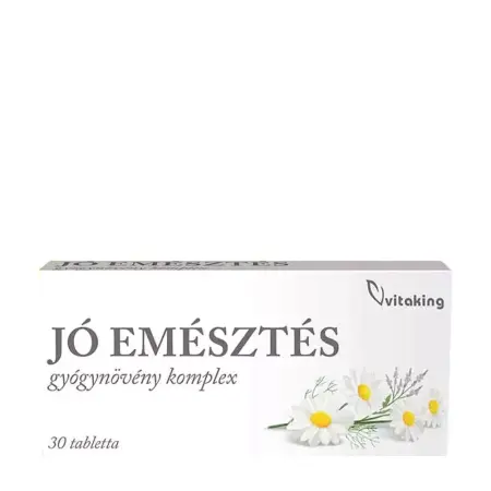Vitaking Jó Emésztés - Herbal Complex For Digestive Support (30 Tablets) - Vitaking
