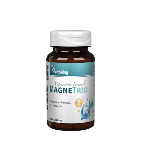 Vitaking MagneTrio D3+K2+ Magnesium Bisglycinate (30 Capsules) - Vitaking