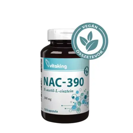 Vitaking NAC-390 (N-acetyl-L-cysteine) 390 mg (120 Capsules) - Vitaking