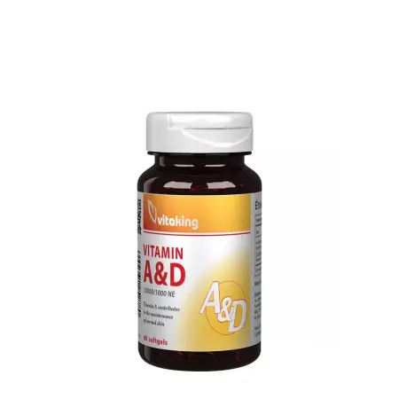 Vitaking Vitamin A&D 10,000/1,000 IU (60 Softgels) - Vitaking