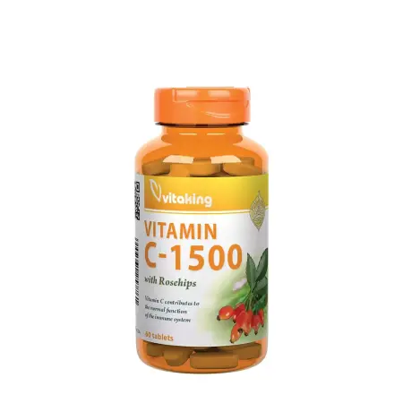 Vitaking Vitamin C-1500 With Rosehips (60 Tablets) - Vitaking