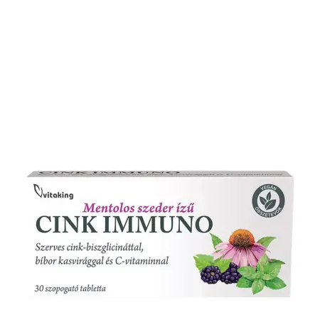 Vitaking Zinc Immuno (30 Lozenges, Blackberries with menthol) - Vitaking