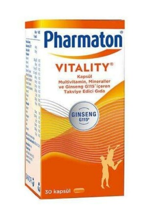 Vitality 30 Tablets - Ginseng G115- Multivitamins And Minerals - Pharmaton