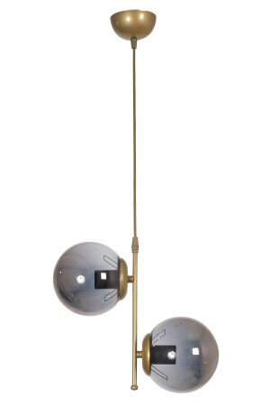 Vitaly 2 Li Modern Sports Antique Color Smoked Glass Living Room - Kitchen - Bedroom Antique Chandelier bvitaly2 - Fer Avize