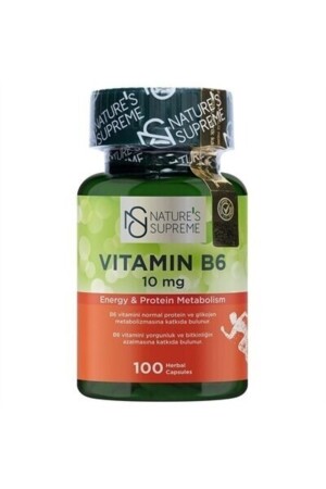 Vitamin B6 10 Mg 100 Kapsül - Natures Supreme