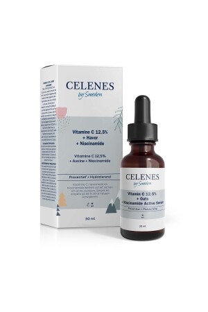 Vitamin C 12. 5% Oats Niacinamide Active Facial Serum 5180001 - Celenes by Sweden