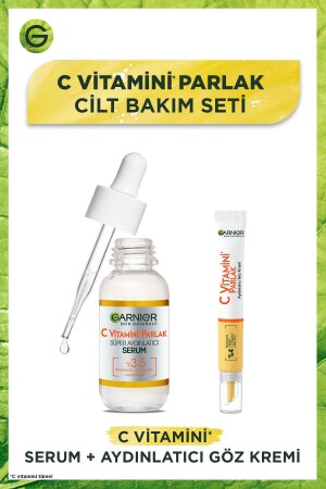 Vitamin C Bright Brightening Eye Cream 15ml + Super Brightening Serum 30ml - Garnier