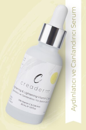 Vitamin C Brightening and Revitalizing Face Care Serum (10% Vitamin 0%). 5%aha) CRDRM1 - CREADERM