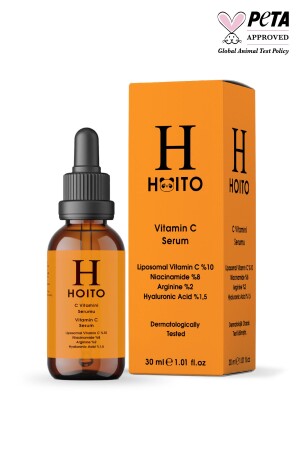 Vitamin C Serum 30ml-liposomal Vitamin C 10% Niacinamide 8% Arginine 2% Ha% 1.5 H10004 - Hoito