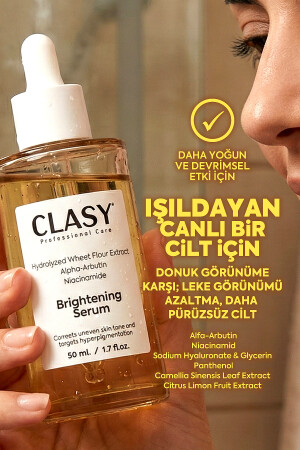 Vitamin C Serum - Brightening and Skin Tone Evening - With Arbutin and Niacinamide - Clasy Care