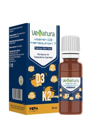Vitamin D3 K2 20ml Drops - Venatura