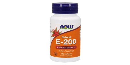 Vitamin E-200, Natural - 100 softgels - NOW Foods