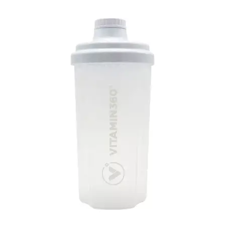 Vitamin360 Transparent Shaker (500 ml, White) - Vitamin360
