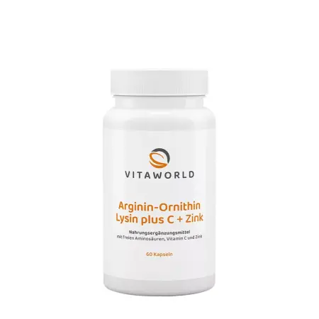 Vitaworld Arginine-Ornithine-Lysine + C + Zinc (60 Caps) - Vitaworld
