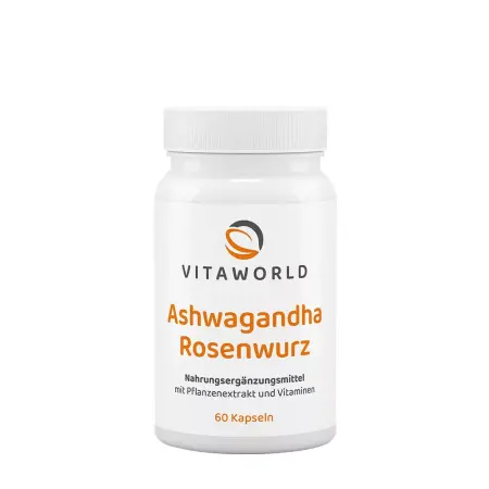 Vitaworld Ashwagandha Rose Root Complex (60 Caps) - Vitaworld