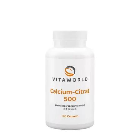 Vitaworld Calcium Citrate 500 (120 Capsules) - Vitaworld