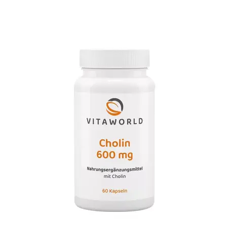 Vitaworld Choline 600 mg (60 Capsules) - Vitaworld