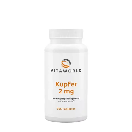 Vitaworld Copper 2 mg (365 tablets) - Vitaworld