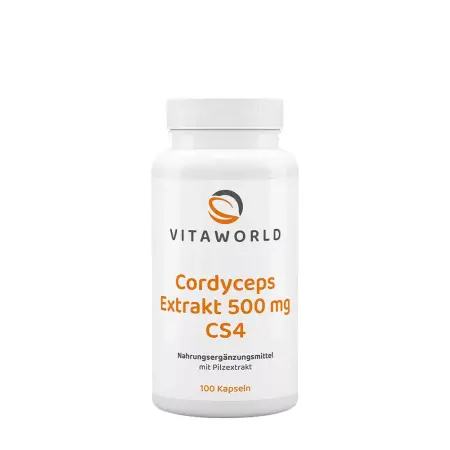 Vitaworld Cordyceps extract 500 mg CS4 (100 Capsules) - Vitaworld