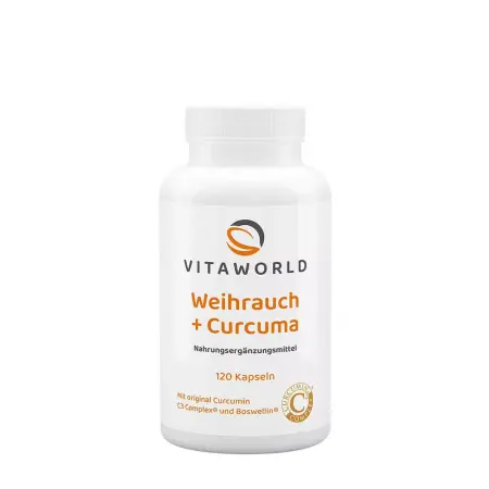 Vitaworld Frankincense + Curcuma (120 Capsules) - Vitaworld