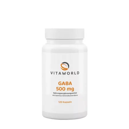 Vitaworld GABA 500 mg (120 Capsules) - Vitaworld