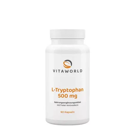 Vitaworld L-Tryptophan 500 mg (60 Capsules) - Vitaworld