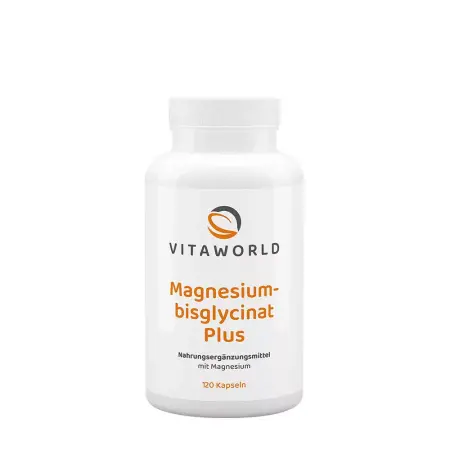 Vitaworld Magnesium bisglycinate plus (120 Capsules) - Vitaworld
