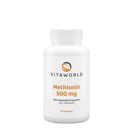 Vitaworld Methionine 500 mg (120 Capsules) - Vitaworld